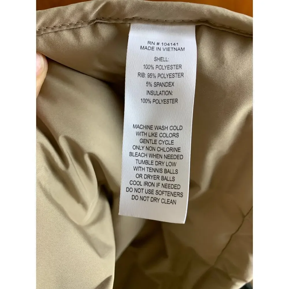 Alpine Designs Beige Zig Zag Puffer Coat Size XL
